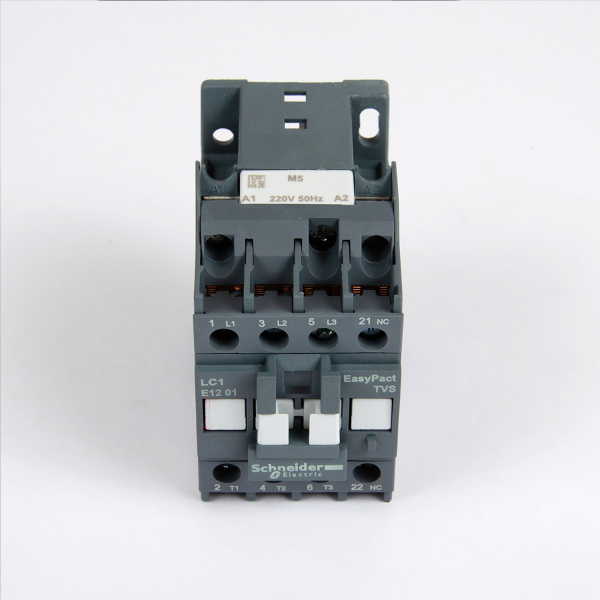 LC1E1201M5 | Контактор, серия EasyPact TVS, 3P, 12А, 1НЗ, управление 220В AC, Schneider Electric