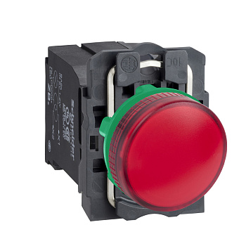 XB5AV44 | Сигнальная лампа, красная, через трансформатор 1,2 ВА 6 В, Schneider Electric