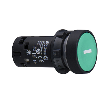 XB7NA3131 | Кнопка, без подсветки с возвратом, зелёная, 1НО, "I", Schneider Electric