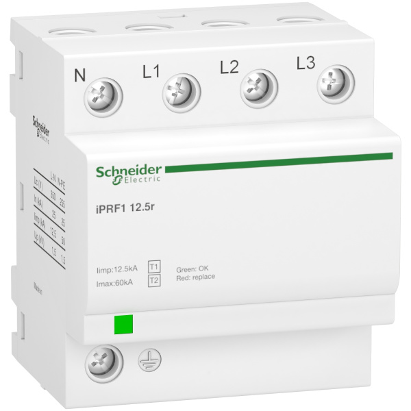 A9L16634 | УЗИП, серия iPRF, L1, L2, L3, N, PE, класс 1+2, Schneider Electric