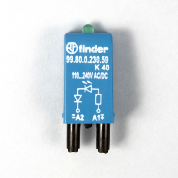 9980023059 | Зеленый LED; 110...240В AC/DC, Finder