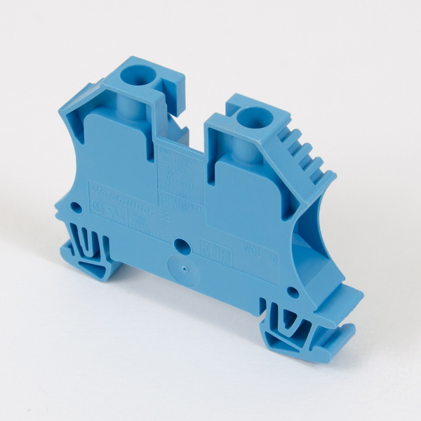 1020380000 WDU 10 BL | Проходная клемма синяя WDU 1,3…16мм², 57 А винтовой зажим, Weidmuller 