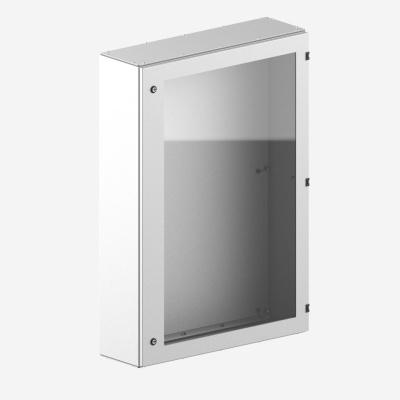 13.040.040.15 | Шкаф настенный АС без МП, стеклянная дверь Ш:400 В:400 Г:150 мм, МКТ
