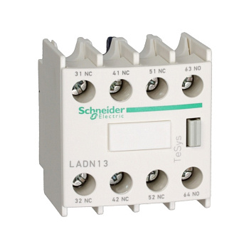 LADN22G | Блок дополнительных контактов, 2 НО + 2 НЗ, фронтальный монтаж, Schneider Electric