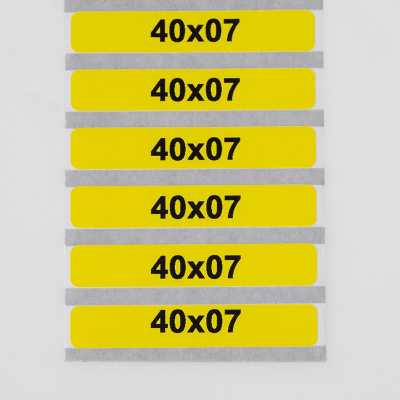 11640071 | Маркировочная наклейка NPP-40х07-Y желтая (рулон 2000 шт.), Elegir 