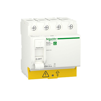 R9R61425 | Выключатель дифференциального тока 25А 4P 30мА тип A, Schneider Electric