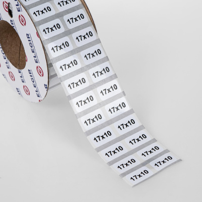 11617100 | Маркировочная наклейка NPP-17х10-W белая (рулон 5000 шт.), Elegir 