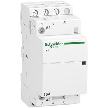 A9C22813 | Модульный контактор, серия iCT, 3НО, 16А, управление 220…240В AC, Schneider Electric