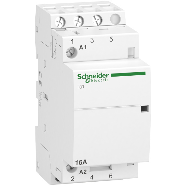 A9C22813 | Модульный контактор, серия iCT, 3НО, 16А, управление 220…240В AC, Schneider Electric