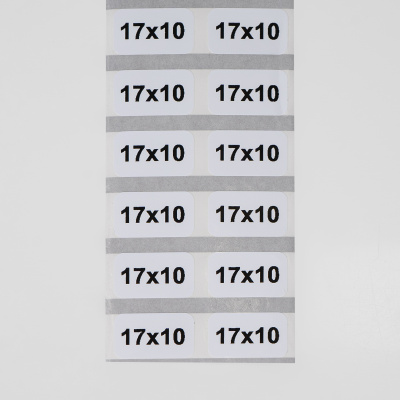 11617100 | Маркировочная наклейка NPP-17х10-W белая (рулон 5000 шт.), Elegir 