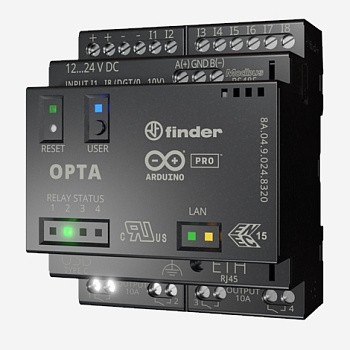 8A0490248320 | Программируемое Логическое Реле; версия Advanced (RJ45, USB, Modbus RS485, Wi-Fi/BLE); 8 цифровых/ан, Finder