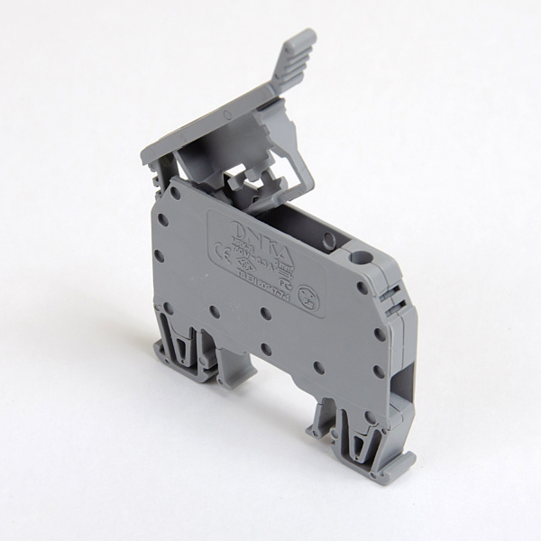 1010241 | Клеммник с держ. предохр. (5x20, 5x25) на DIN-рейку, 6 мм.кв. (серый), 1322, Onka