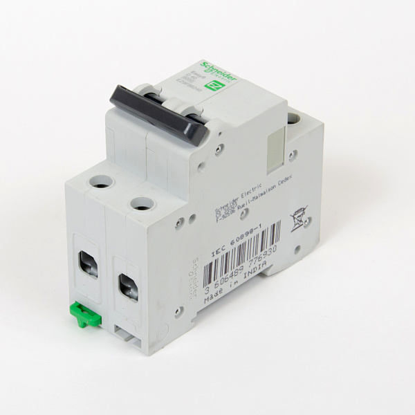 EZ9F86240 | Easy9, 2p, 40А, кривая D, 6кА — Автоматический выключатель, Schneider Electric