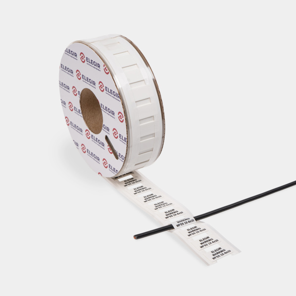 21506210  | Маркер плоский MFSS-2X-6-20/1-W белый, длина маркера 20мм, Ø 6-3мм, 1,5.. 6 кв.мм (рулон - 700 шт.), Elegir 