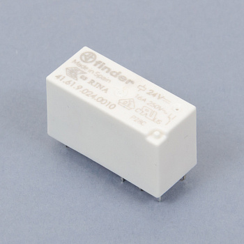 416190240010 | Миниатюрное низкопрофильное реле, серия 41, 24В DC, 16А, 1CO, Finder