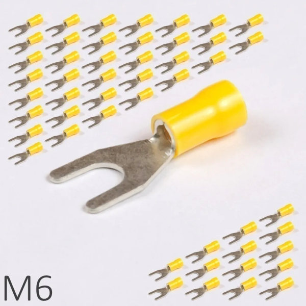 ID GF-U6 50 | Наконечник вилочный 4...6мм², M6, (уп.-50шт.), ID