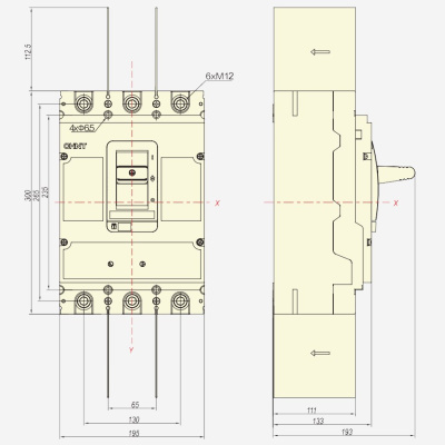 ch273109 | Выключатель-разъединитель NM8NSD-800 AC 3P, Chint