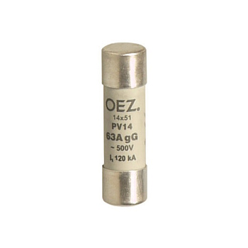 OEZ:06729 | Плавкая вставка, серия PV, 20А, кривая aM, размер 14x51мм, OEZ 