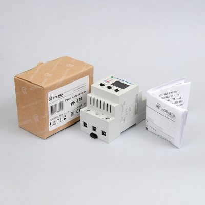 РН-125 | Реле напряжения 25А 220В с вольтметром, Новатек