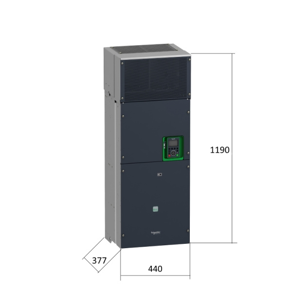 ATV630C22N4 | Преобразователь частоты, серия ATV630, 160/220 кВт, 314/393 А, перегрузка 150/110%, 380B, Schneider Electric