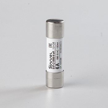 SVF-C10690-6-aR | Предохранитель, 6 А, 690 В АС, aR, цилиндр., 10х38 мм, Sinvel 
