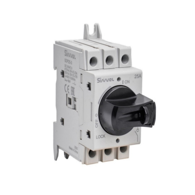 SDP25-3 | Выключатель-разъединитель, 25 А, 3Р, ручка прямого монтажа с блокировкой, Sinvel