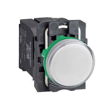 XB5AV41 | Сигнальная лампа, белая, через трансформатор 1,2 ВА 6 В, Schneider Electric