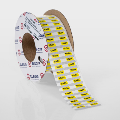 11610041 | Маркировочная наклейка NPP-10х04-Y желтая (рулон 6000 шт.), Elegir 