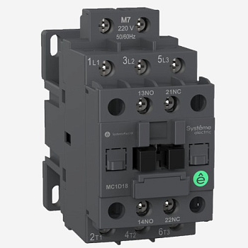 MC1D18ED | КОНТАКТОР MC1D 3P 18A НО+НЗ 48VDC, Systeme Electric