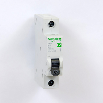EZ9F14116 | Easy9, 1p, 16А, кривая B, 4,5кА — Автоматический выключатель, Schneider Electric