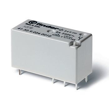 415290120010 | Миниатюрное низкопрофильное реле, серия 41, 12В DC, 8А, 2CO, Finder