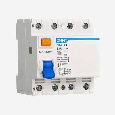 400315 | УЗО NXL-63 4P 16А 300мА 10кА тип AC AX , Chint
