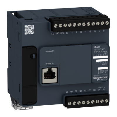 TM221C16T | Программируемый логический контроллер Modicon M221 16IO, Schneider Electric
