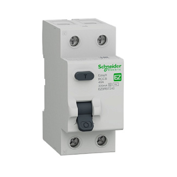 EZ9R84263 | УЗО Easy9 2П 63А 300мА A, с защитой от перенапряжений, Schneider Electric
