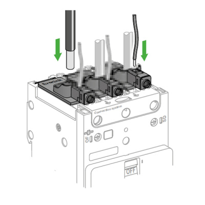 LV426971 | Клемма EverLink с подключением контрольных кабелей NSXm. Комплект 4 шт., Schneider Electric