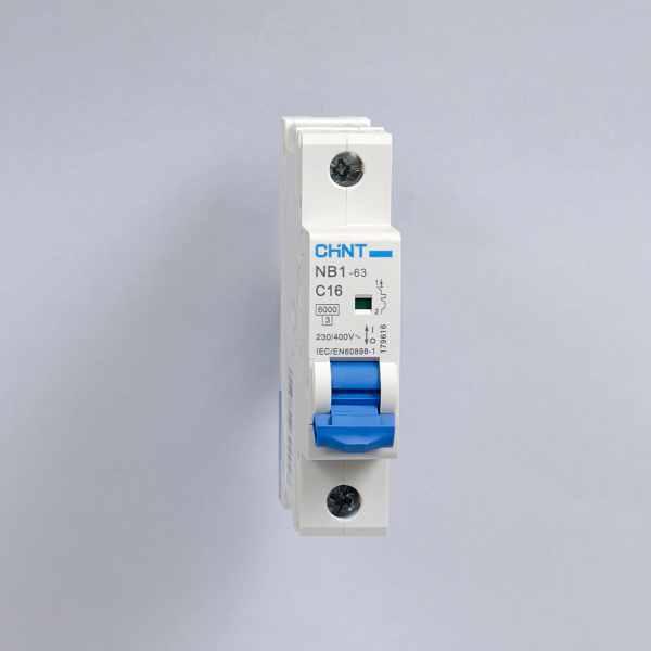 179616 | Автоматический выключатель NB1-63 1P 16А 6кА характеристика C (DB), Chint