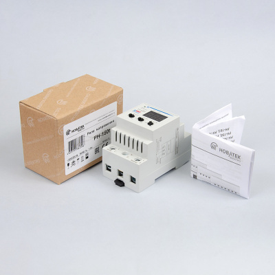 РН-150t | Реле напряжения 50А 220В с вольтметром и термозащитой, Новатек