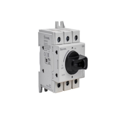 SDP63-3 | Выключатель-разъединитель, 63 А, 3Р, ручка прямого монтажа с блокировкой, Sinvel