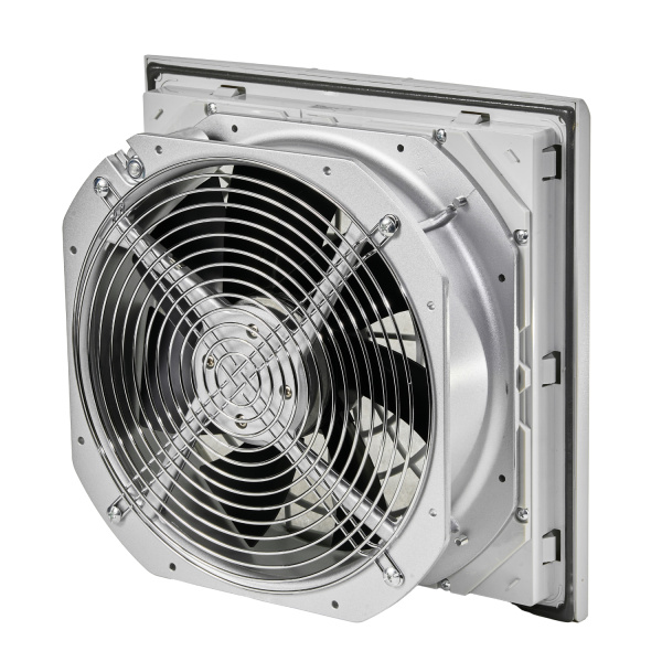 Вентилятор с фильтром 790/1150 м3/ч, 200-240В AC, Flip 323х323мм, вырез 292x292мм, RAL7035