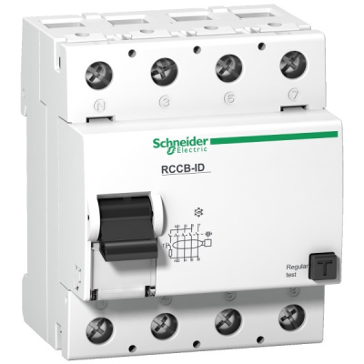 16906 | УЗО, серия RCCB-ID, 4P, 125 А, 100 мА, тип AC, Schneider Electric