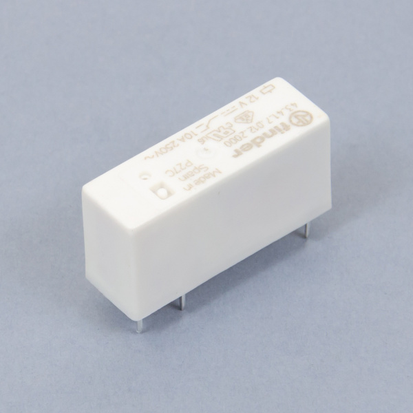 434170122000 | Миниатюрное реле, серия 43, 12В DC чувств., 10А, 1CO, Finder