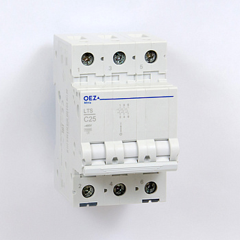 OEZ:42107 | Автоматический выключатель Minia LTS 3п 25А, кривая С, 10кА, OEZ