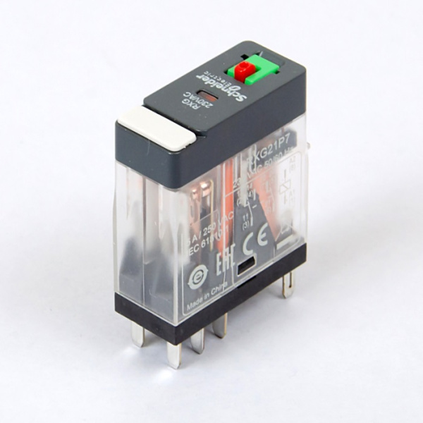 RXG21P7 | Миниатюрное реле, серия RXG, 230В AC, 5А, 2CO, Schneider Electric