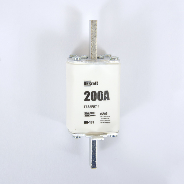 21311DEK | Предохранитель ножевой 35, габарит 1, 200А ПН-101, Dekraft 