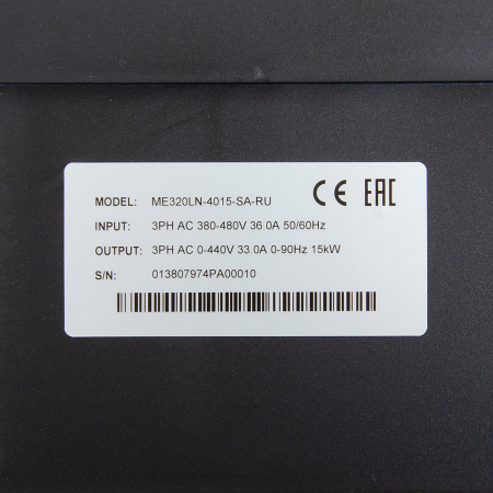 ME320LN-4015-SA | Преобразователь частоты для лифта 15кВт 33А, перегрузка 150%, 380В, Inovance