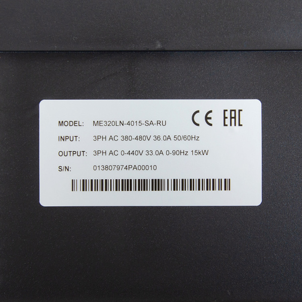 ME320LN-4015-SA | Преобразователь частоты для лифта 15кВт 33А, перегрузка 150%, 380В, Inovance