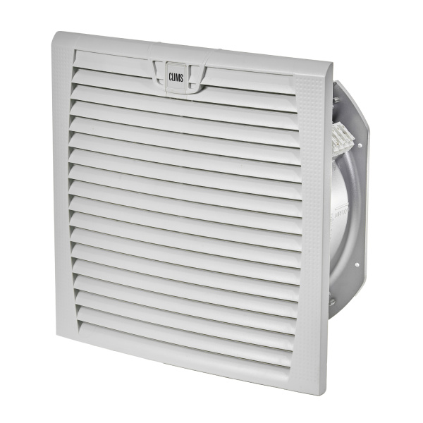 Вентилятор с фильтром 790/1150 м3/ч, 200-240В AC, Flip 323х323мм, вырез 292x292мм, RAL7035