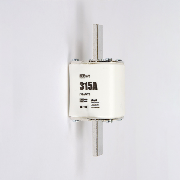 21315DEK | Предохранитель ножевой 37, габарит 2, 315А ПН-101, Dekraft 