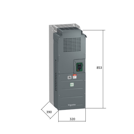 ATV610C13N4 | Преобразователь частоты, серия ATV610, 110/132 кВт, 211/250 А, перегрузка 150/110 %, 380 В, Schneider Electric