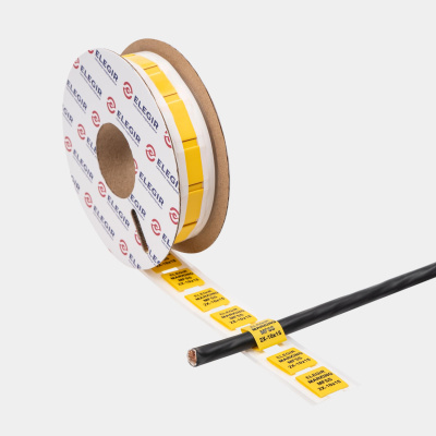 21510611 | Маркер плоский MFSS-2X-10-15/1-Y желтый (уп. 300 шт.), Elegir 